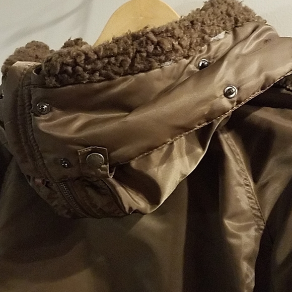 O'Neill Hooded Puffy Bomber Jacket, sz M/L - Picture 4 of 6